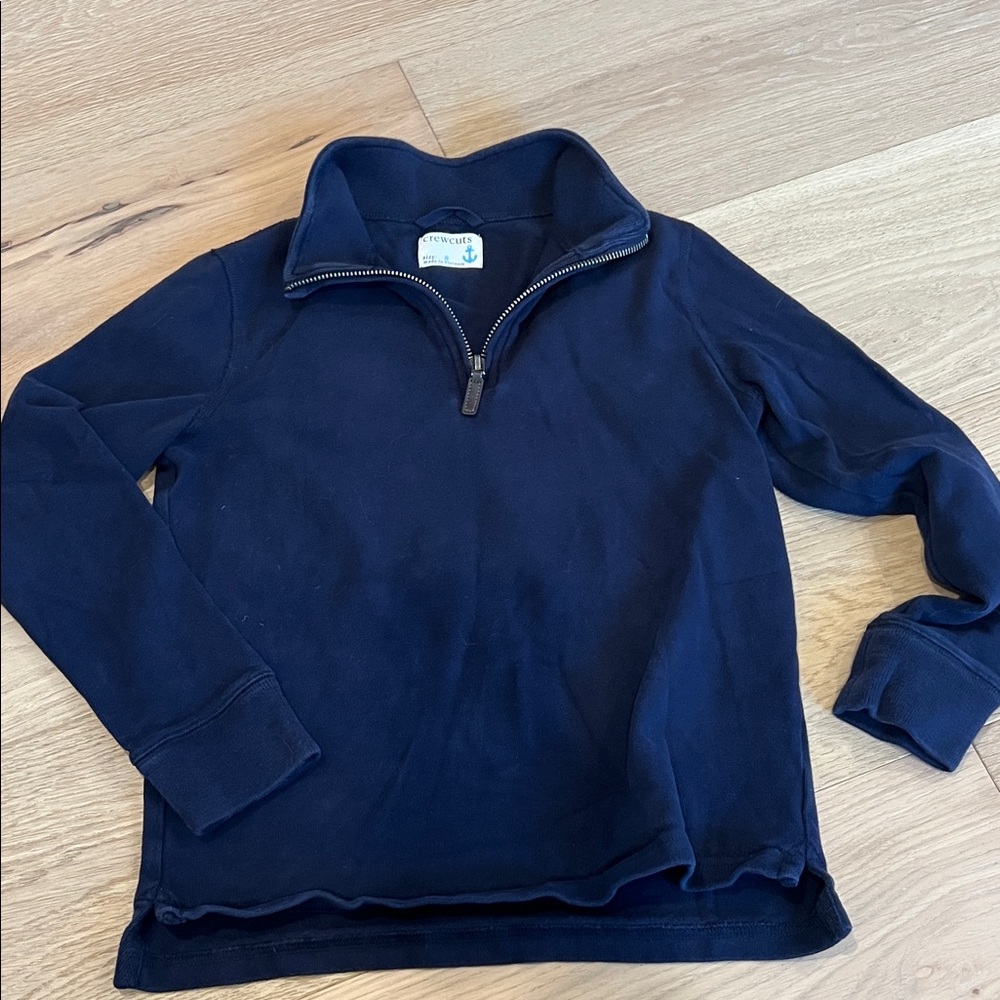 Crew Cuts by J. Crew Navy Blue Quarter-Zip Pullover